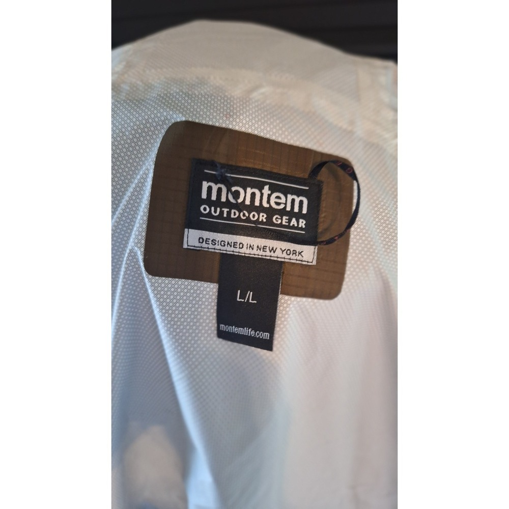 MONTEM HOODED RAIN JACKET WATERPROOF SHELL HIKING CAMPING WINDBREAKER - Picture 7 of 9